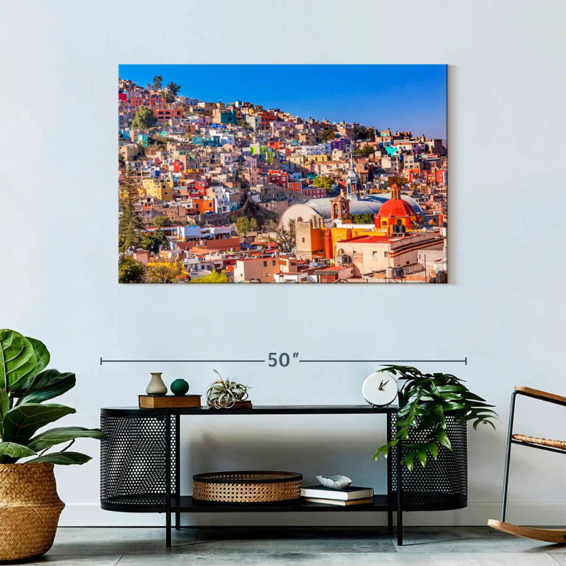 Sirci Guanajuato, maisons colorées, H 30 po x l 45 po
