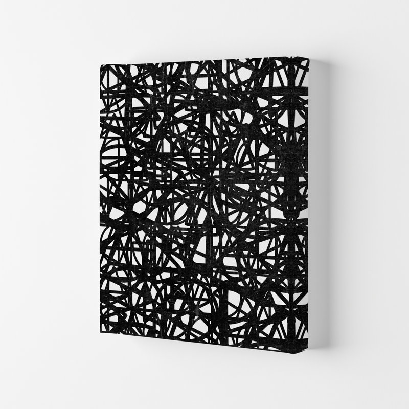 Black Graphic Original - Print, 84cm H x 59cm W x 1cm D, No Frame