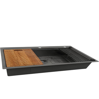 16 Gauge Topmount Drop in Single Bowl Stainless Steel Kitchen Sink