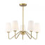 Lustre en laiton à 5 lumières Higginson-80646246