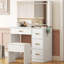 Ensemble coiffeuse blanche
