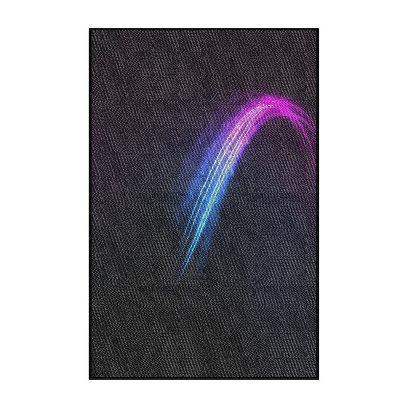 Tapis bleu marine/rose/noir à motifs Chelmscote, Rectangle 3 pi x 5 pi
