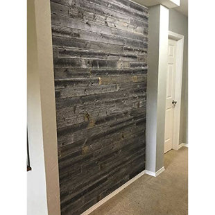 Peel and Stick Reclaimed Wood Wall Paneling