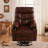 Dual Motor Heating Massage Elderly-Movable Recliner Chair with Wheels and Power Supply-1722119396