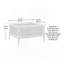 Table basse, finition GRIS CLAIR