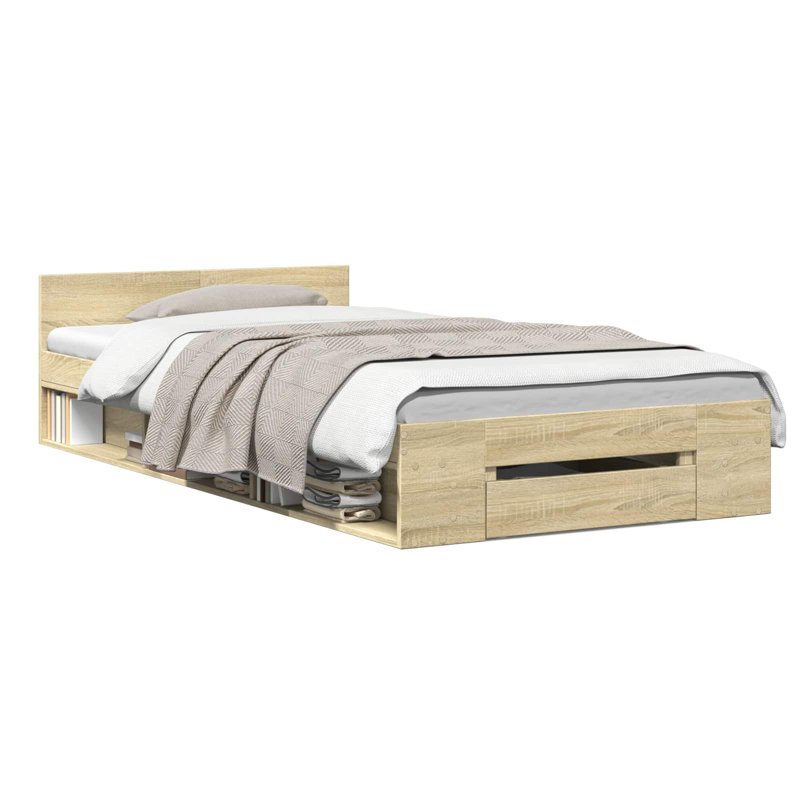 Bed Frame, Sonoma Oak