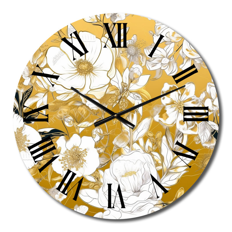 Horloge murale florale, Moyenne