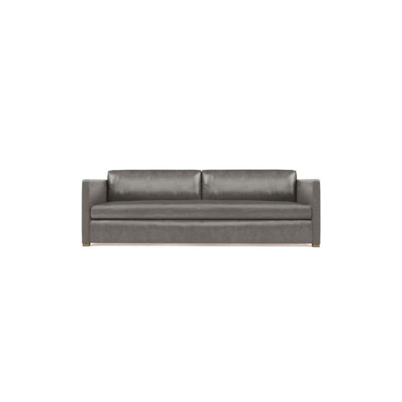 Madison Sofa, 33" H x 96" W x 38" D, Natural, Vintage Leather Pumice