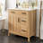 30" bathroom vanity with ceramic sink