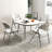 4 Pack Folding Stackable Chairs with Metal Frame and Carrying Handle