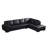 126" Wide Leather Match Sofa & Chaise-126256644-32041407