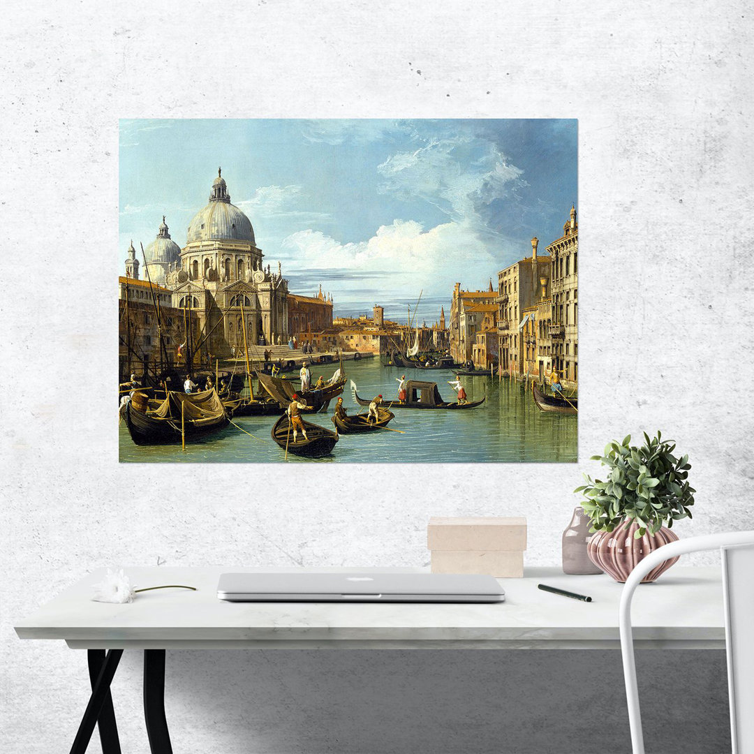 Leinwandbild Die Einfahrt zum Canal Grande, Venedig von Canaletto