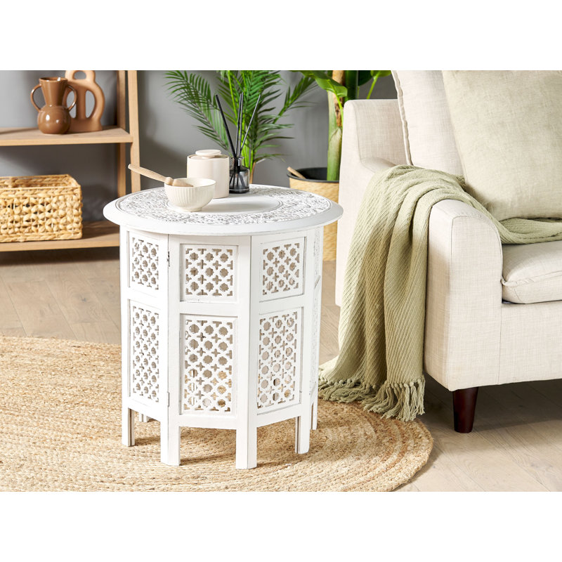Ardeley Solid Wood Pedestal End Table