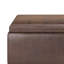 Repose-pieds capitonné rectangulaire Mid-Century avec plateau Owen-2119259916