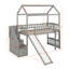 Lit mezzanine simple avec glissade-563402336