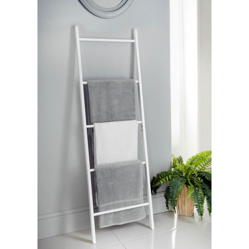 Renatha Wood 4 Freestanding Towel Rack