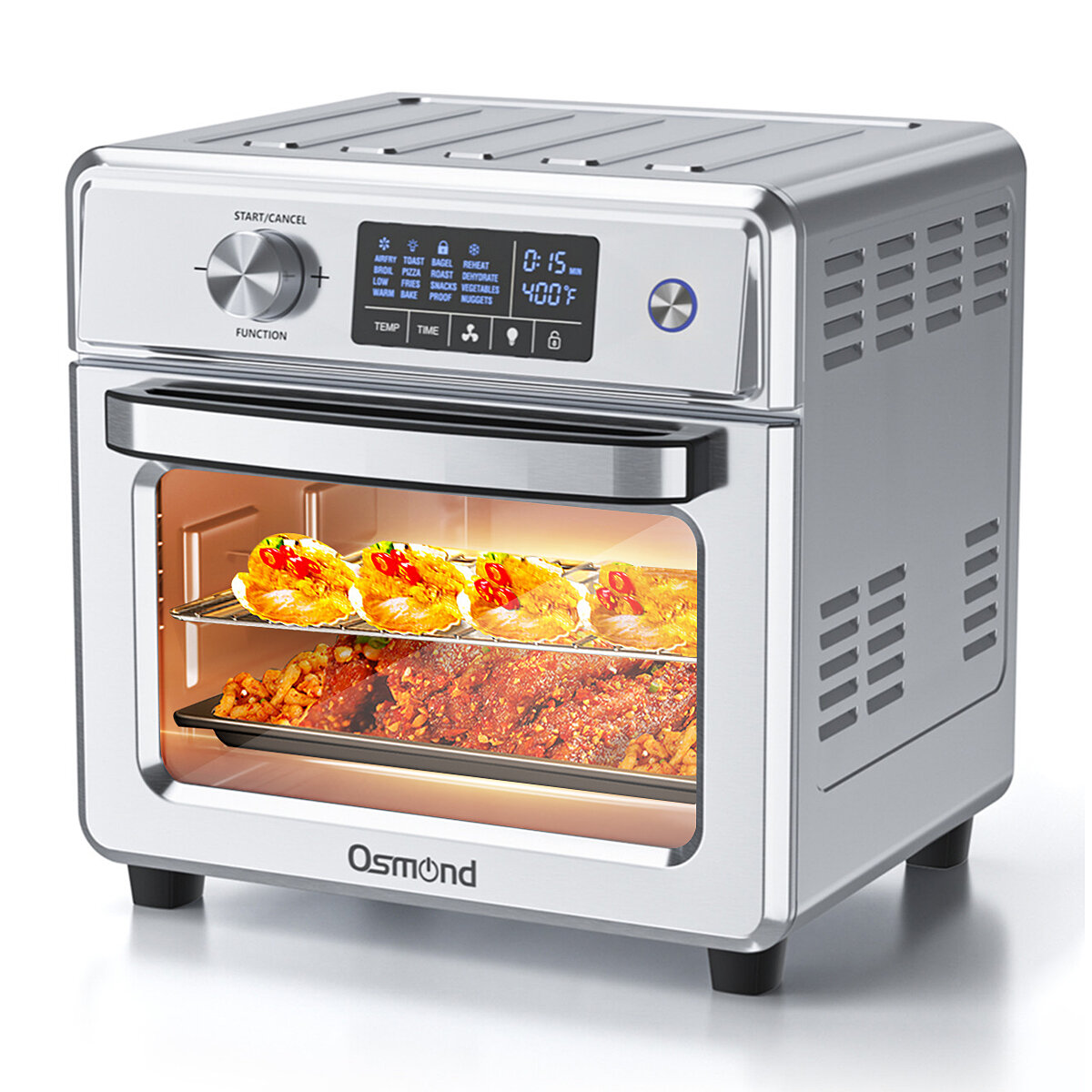 1800W 32 QT Digital Toaster Oven Air Fryer Combo - 19-in-1 Smart