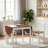 55" Extendable Solid Wood Kitchen Table , Oval Drop Leaf Tables For Small Spaces, Folding Dining Table For 4-6 People-431576622