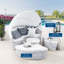 Lit de jour d'extérieur Scottsdale Canopy Sunbrella par Modway-2085225785