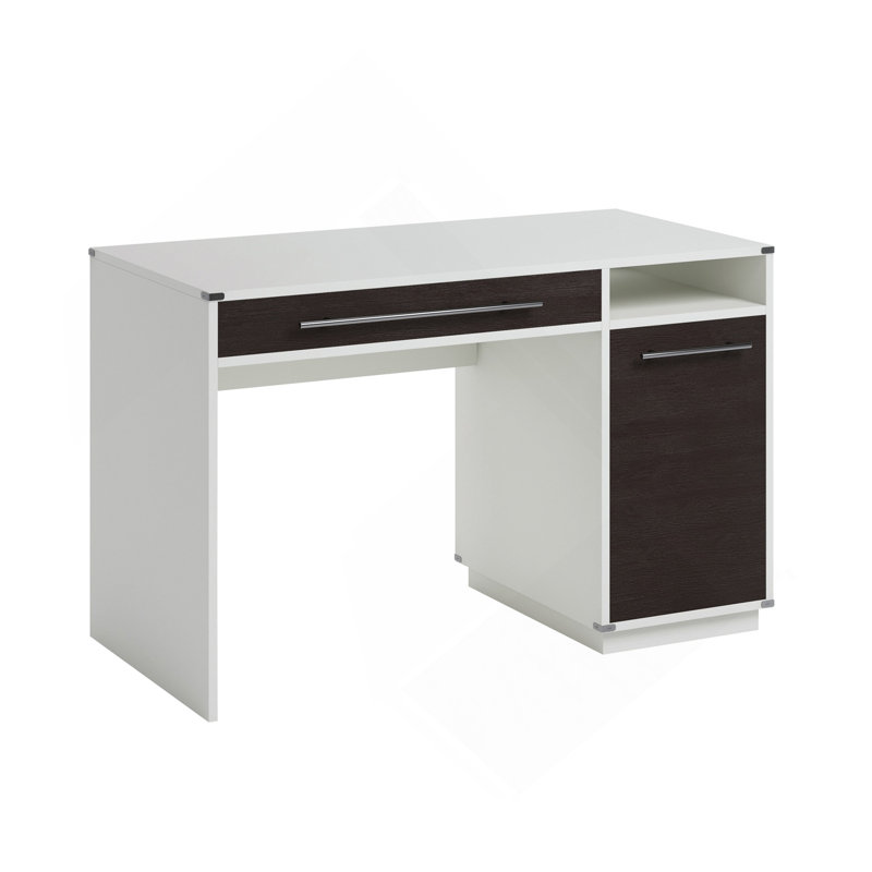 Bureau d'ordinateur, finition grise