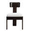 2 chaises de salle à manger rembourrées: tissu de siège gris, bois d'hévéa brun foncé, support de 330 lb, chaises de maison polyvalentes: mousse, pieds en bois d'hévéa, poids, design élégant-981286176
