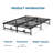 Adjustable Bed Frame Bed Base With Remote Control, Independent Head And Foot Incline, Adjustable Bed Frames With Mattress Holder-1487756036