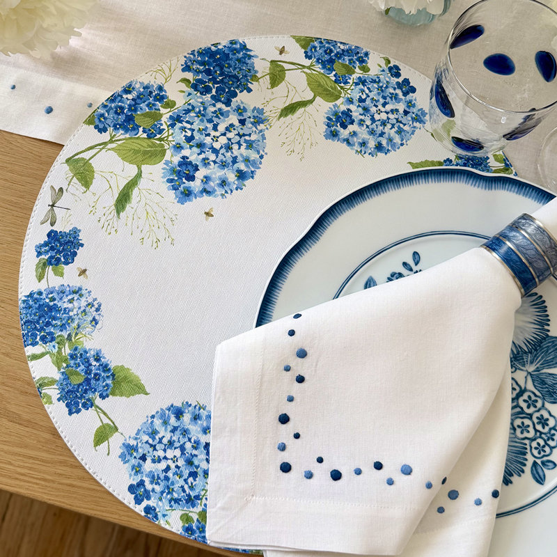 Hydrangea 15" Rd Mat