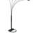 84" Tall Metal Floor Lamp With 5 Adjustable Arch Arms-17025998