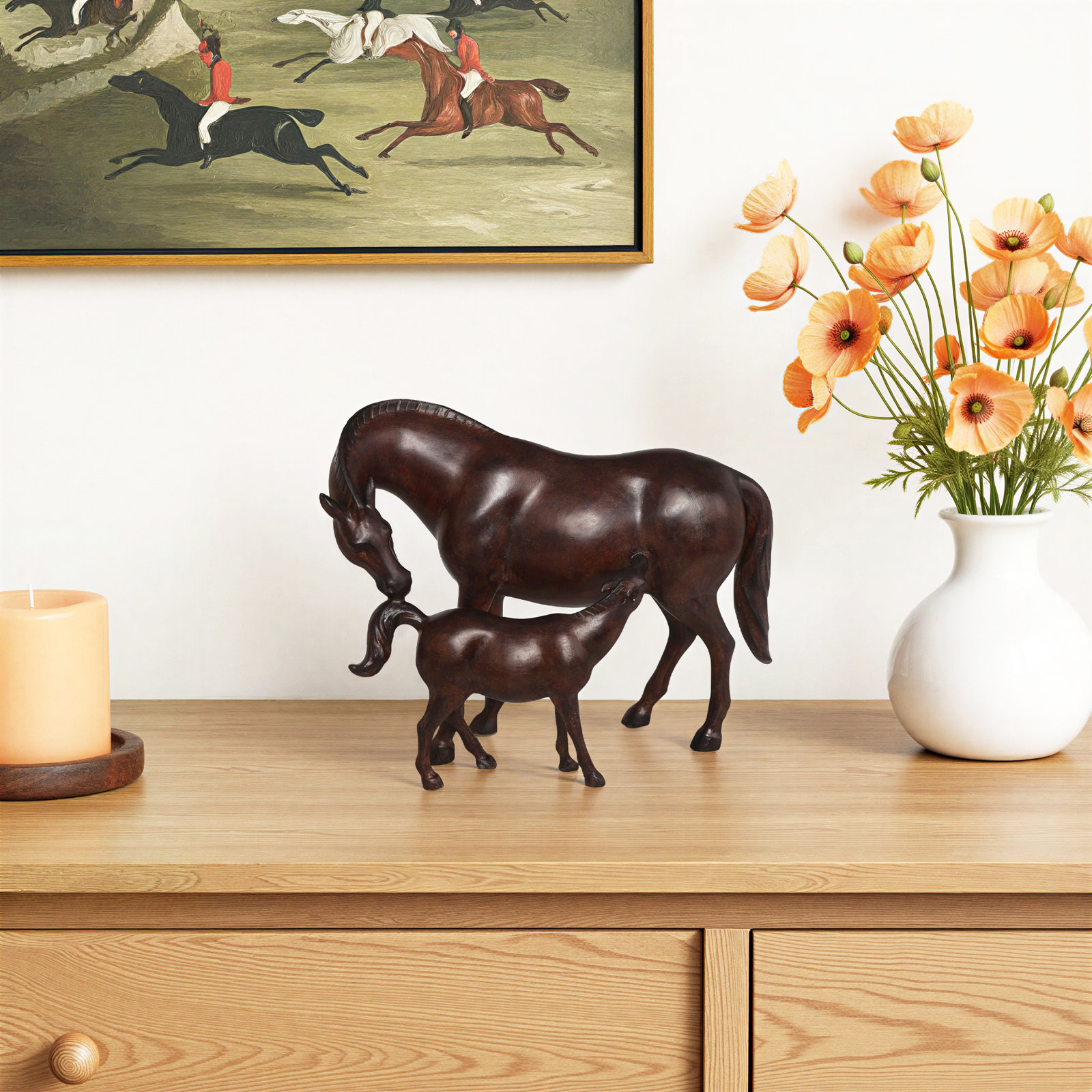 Polystone Horse Sculpture