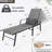 2 Pieces Set Outdoor Patio Swimming Pool Lounge Gray Color With Pillow-1933776046
