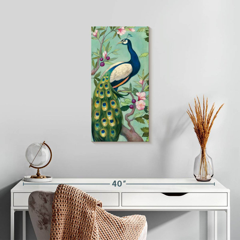 Brampt Pretty Peacock II, 24" H x 12" W