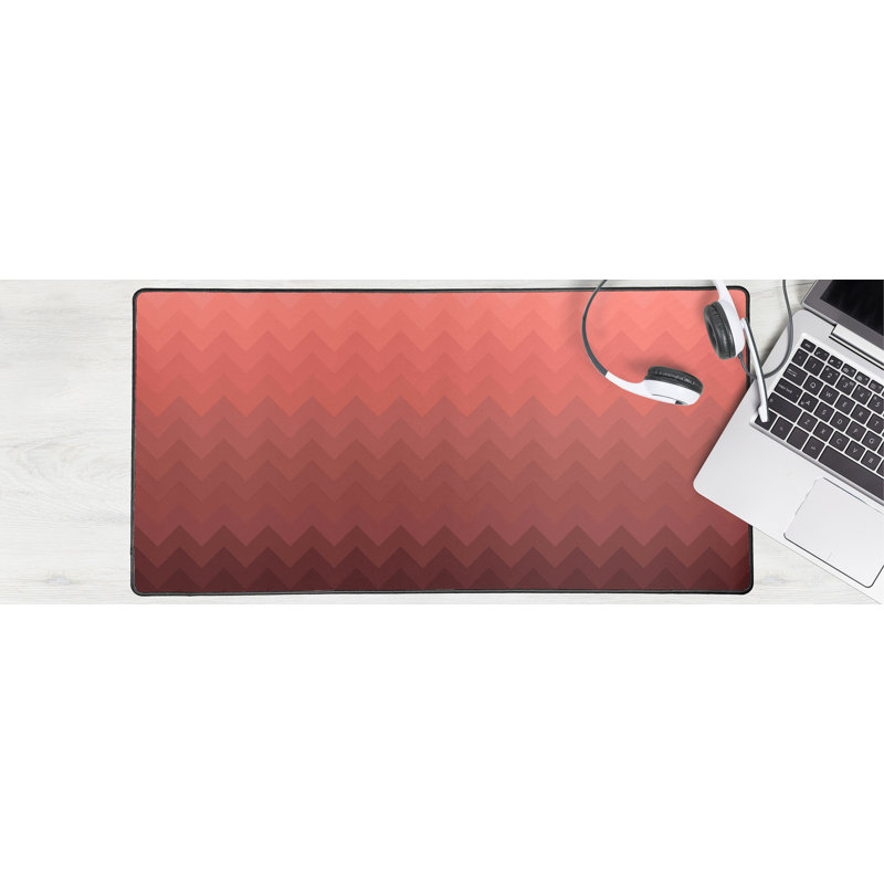 Tapis de bureau Bradly 31,5 po x 15,75 po Bradle, Orange