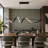 1 - Light Modern Dimmable LED Linear Kitchen Island Pendant Light with Remote Control