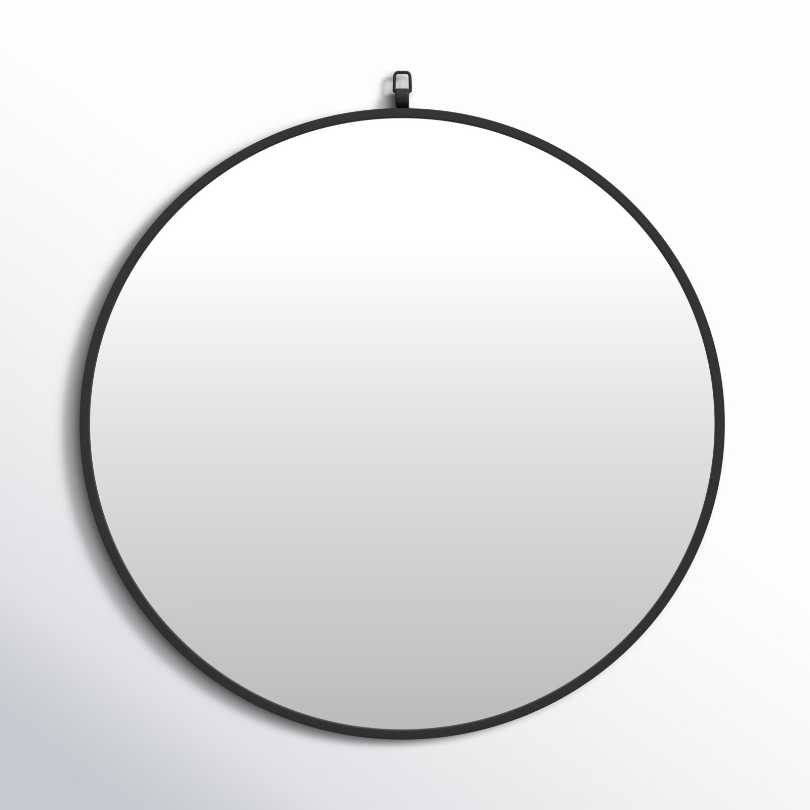 Cassie Accent Mirror, 24" x 24", Black