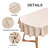 Oval Hemstitch Border Tablecloth Neutral Faux Linen Table Cloth Rustic Solid Flaxen Table Cover For Dining Kitchen Party Holiday Home-1581111420-1581111418