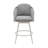 Giancola Outdoor Patio Swivel Bar or Counter Stool in Aluminum with Rope and Cushions-610796975