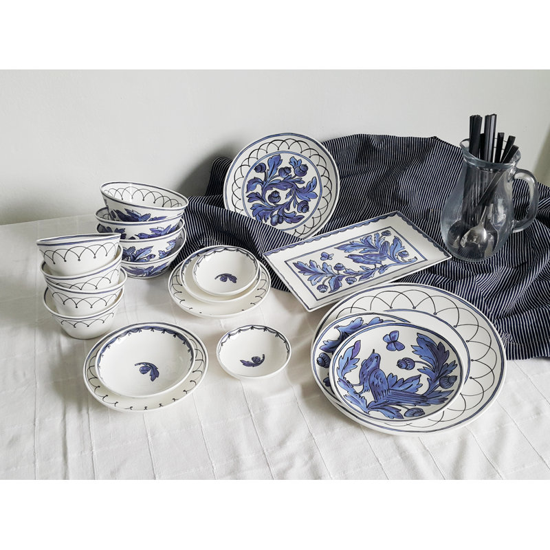 Blue Bird 10" Dinner Plate