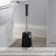 Brosse de toilette Bath Bliss Snap Hold en acier inoxydable