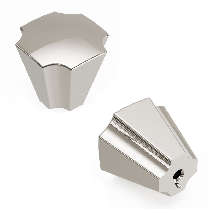 Monarch 1.13" x 1.13" Square Knob, Polished Nickel