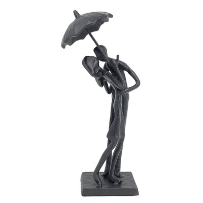Dominic UMBRELLA COUPLE COURTING Iron Figurine 21cm
