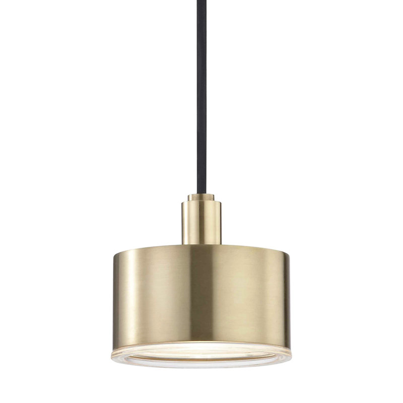 Nora 1 - Light Aged Brass Unique/Statement Pendant, Aged Brass
