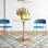 Round Metal Base Dining Table