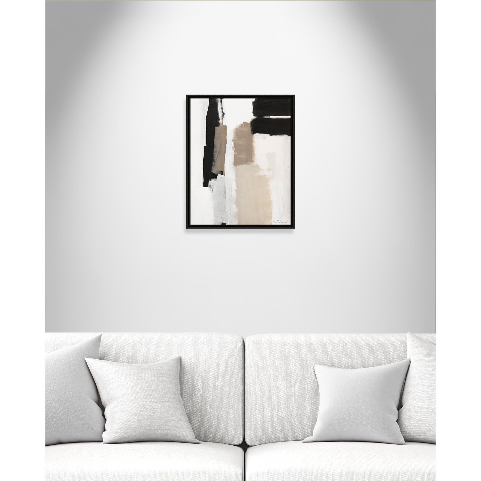 Giverny Earth Scapes II by  Print, No Mat, Espresso Floater Framed, 21.5" H x 17.5" W x 2" D