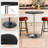 Bistro Pub Table Round Adjustable Height Bar Cocktail Table Swivel Dining Table with Chrome Base-107125754