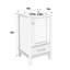 Meuble-lavabo gain de place avec lavabo en céramique, tiroirs à fermeture douce, organisateur de porte, tiroir séparateur et pieds en plastique réglables.-747445565-747445566