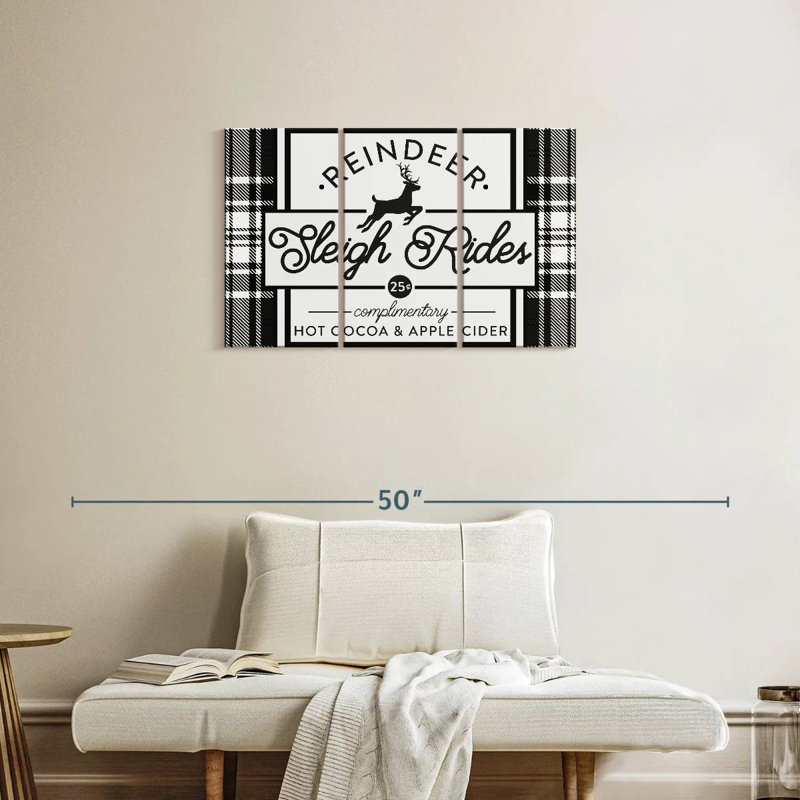 Plaque murale Plaid Holidays III, H 20 po x l 33 po