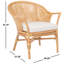 Chaise avec accoudoirs en lin Lucia-450497536