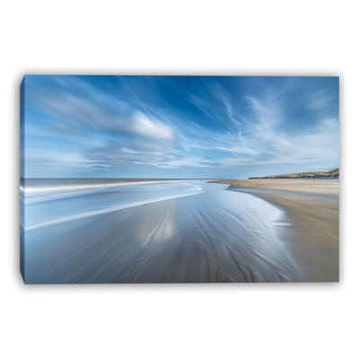 Endless Blue Water Wrapped Canvas Wall Art