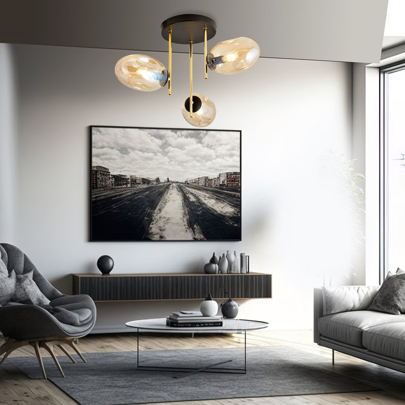 Maleya 3 - Light Novelty Chandelier, Amber