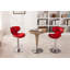 Ensemble de 2 tabourets pivotants réglables Masaccio avec base chromée Airlift, parfait pour les sièges modernes et confortables-544179637